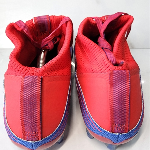 football cleats red white blue